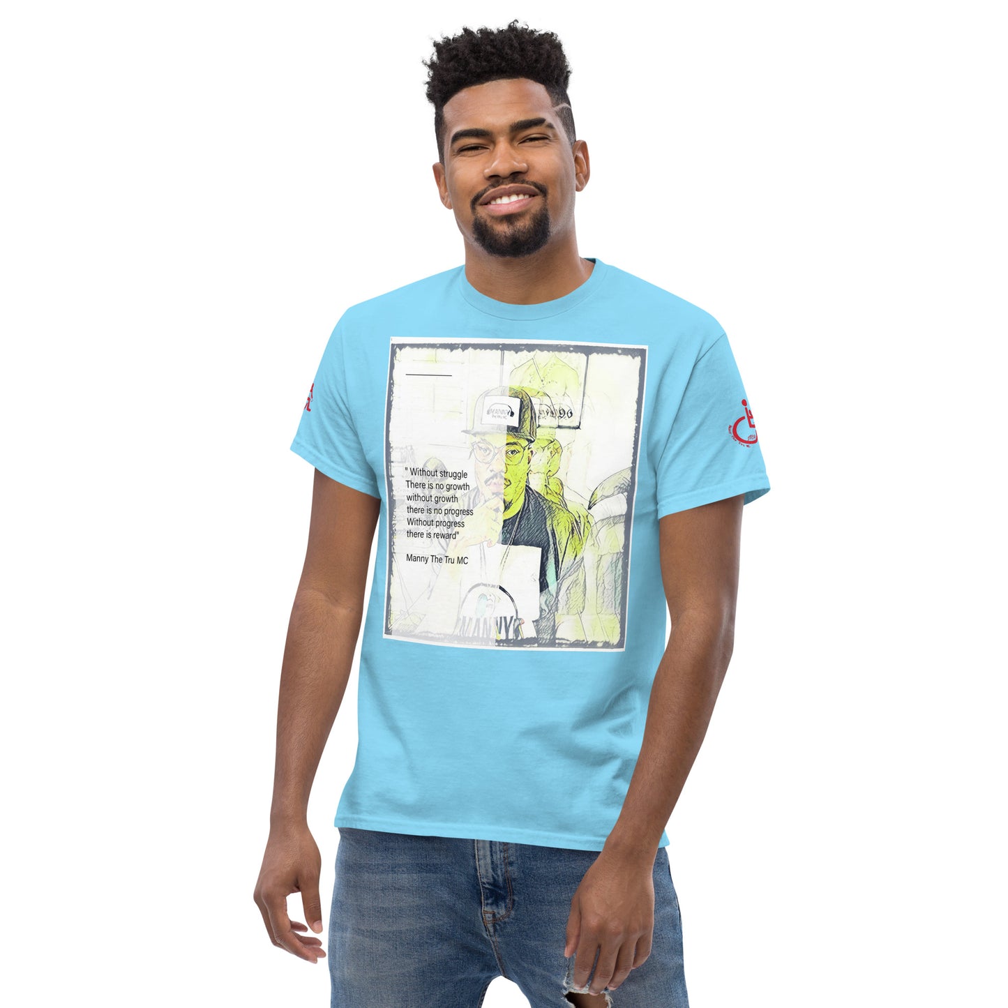the struggle is real but necessary Men's classic tee