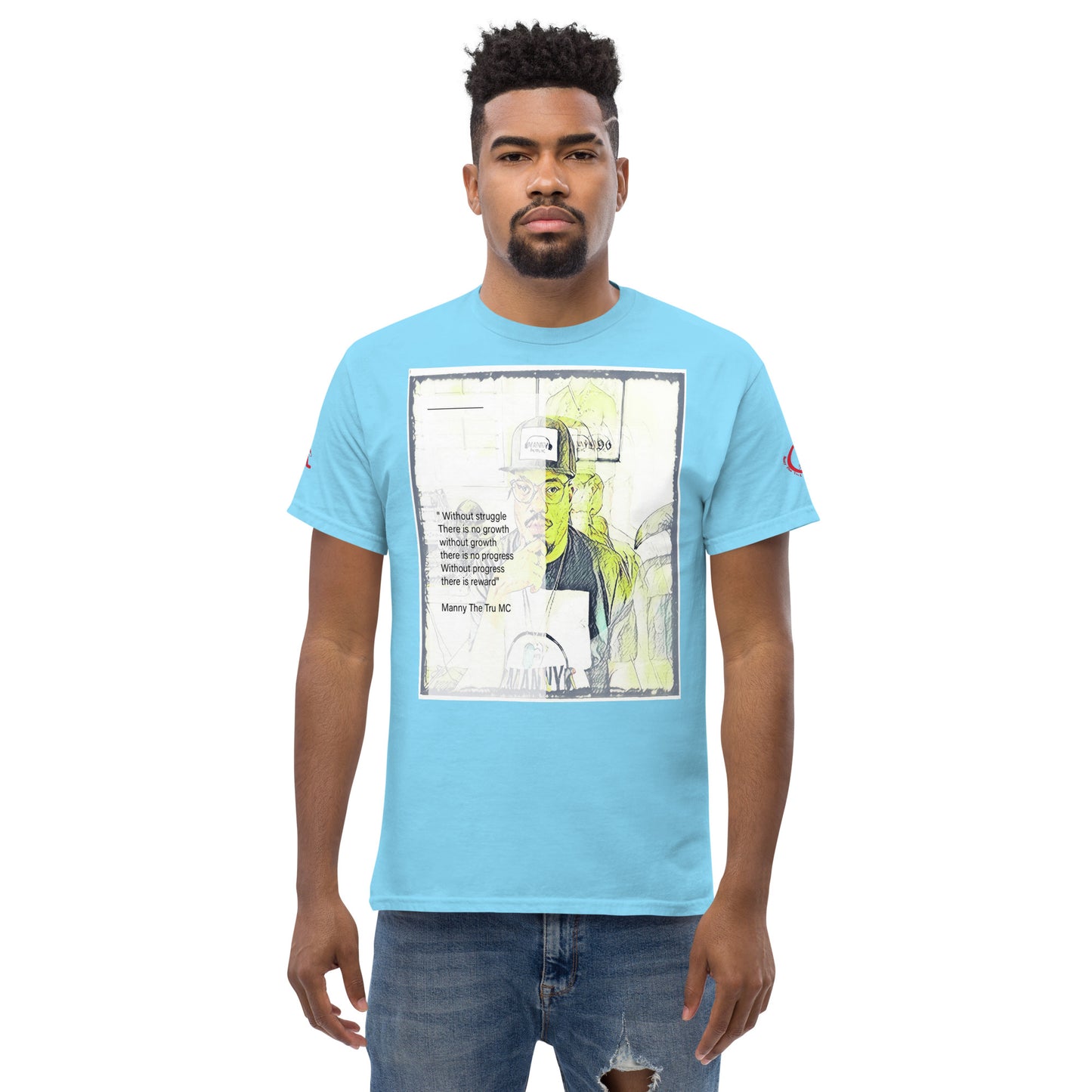 the struggle is real but necessary Men's classic tee