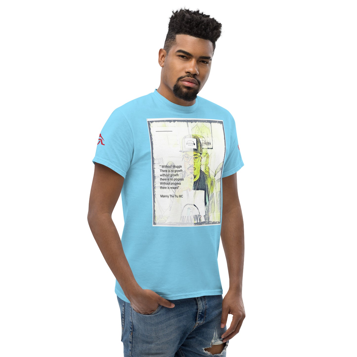 the struggle is real but necessary Men's classic tee