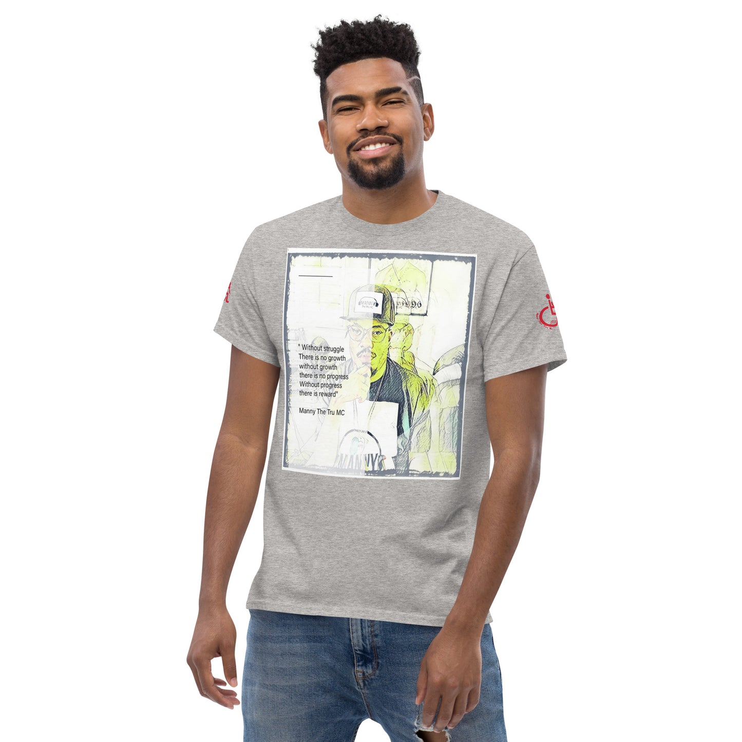 the struggle is real but necessary Men's classic tee
