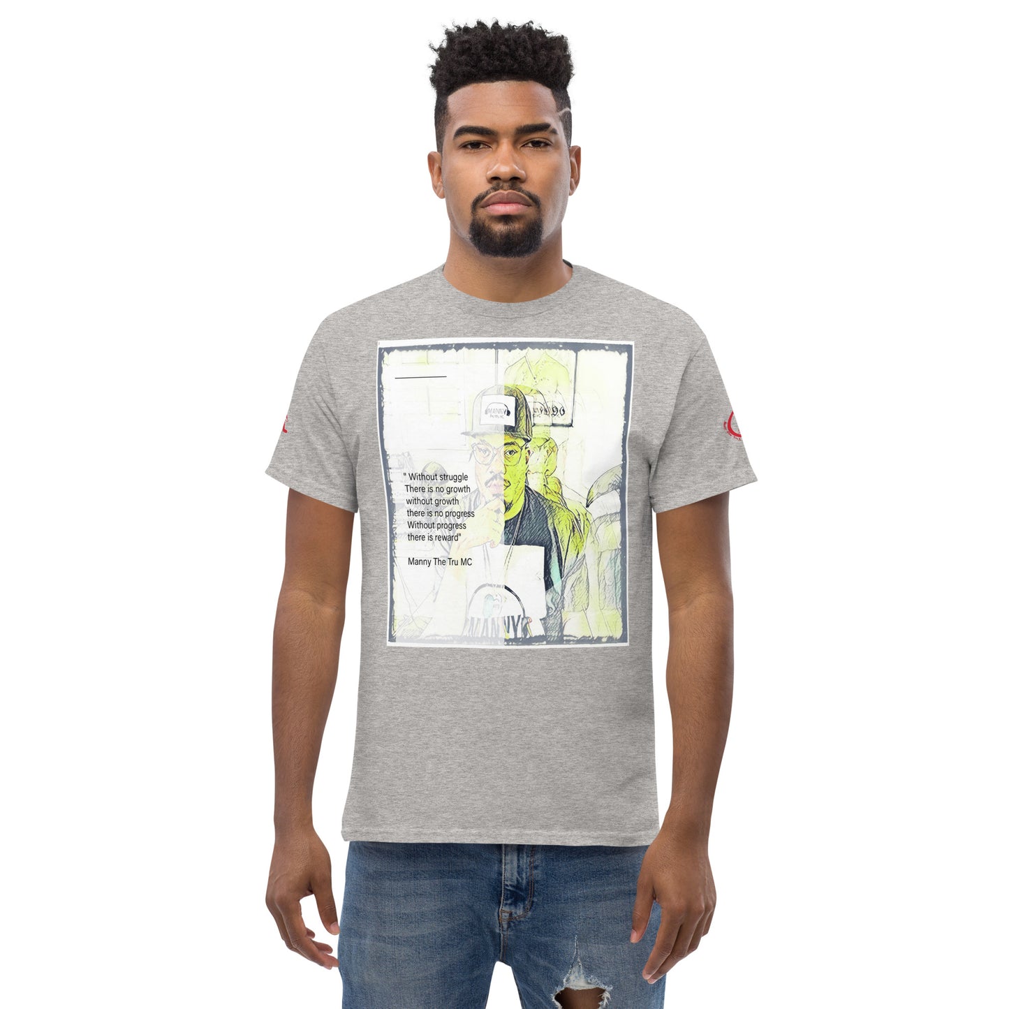 the struggle is real but necessary Men's classic tee