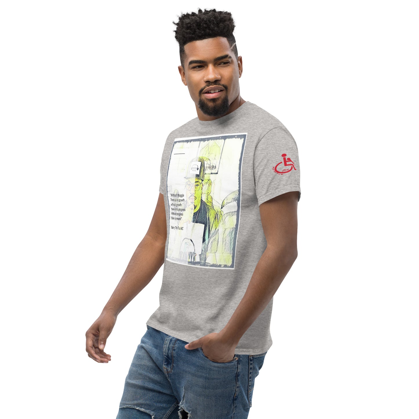 the struggle is real but necessary Men's classic tee