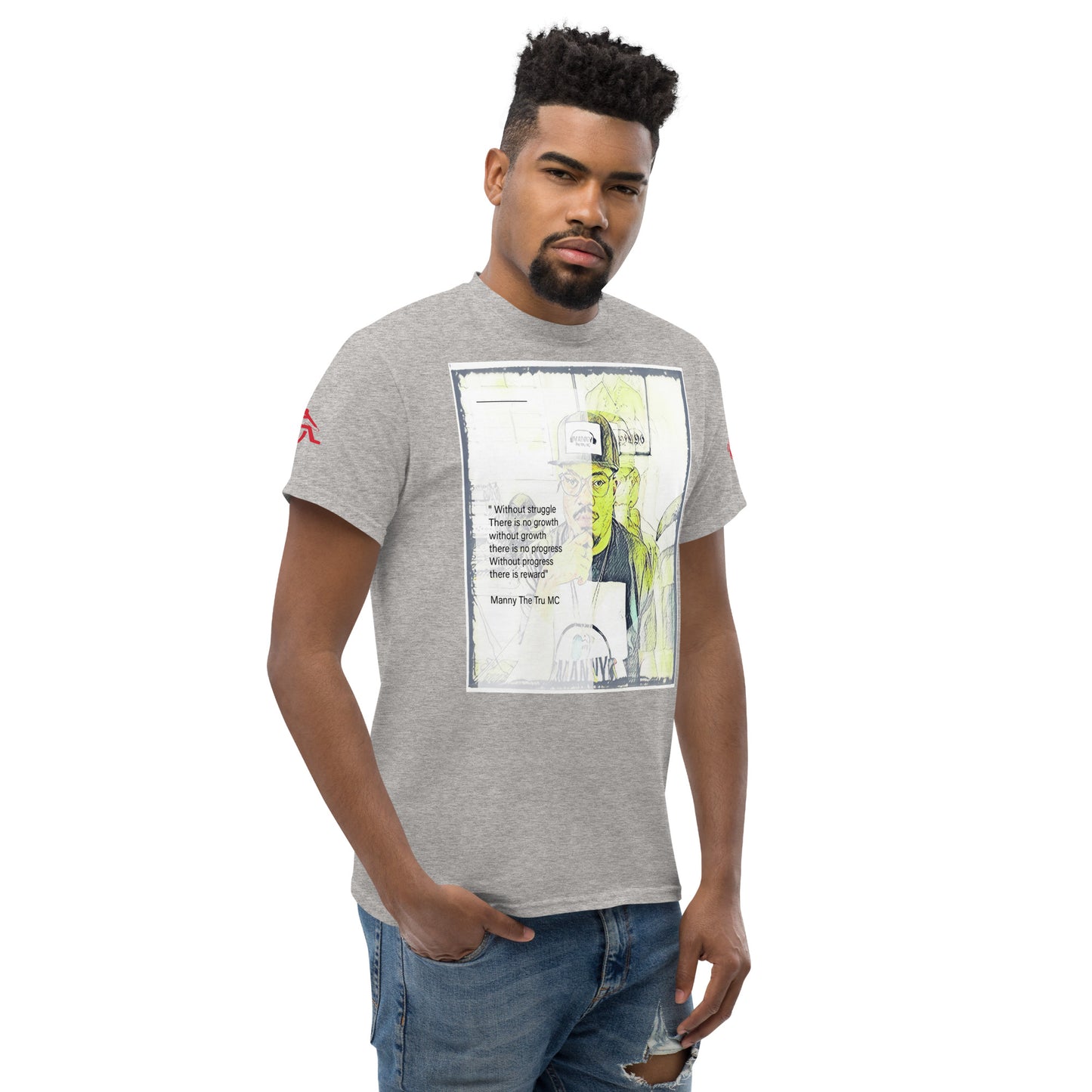 the struggle is real but necessary Men's classic tee