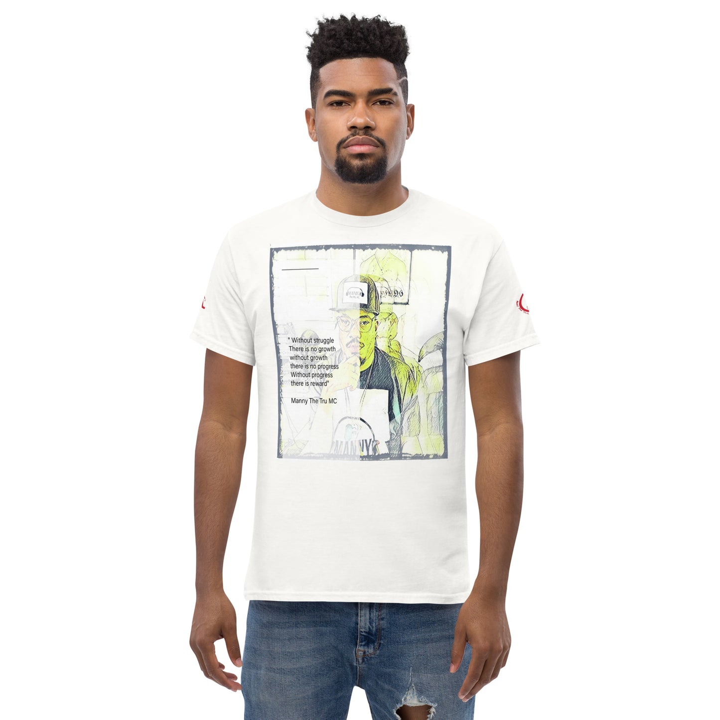 the struggle is real but necessary Men's classic tee