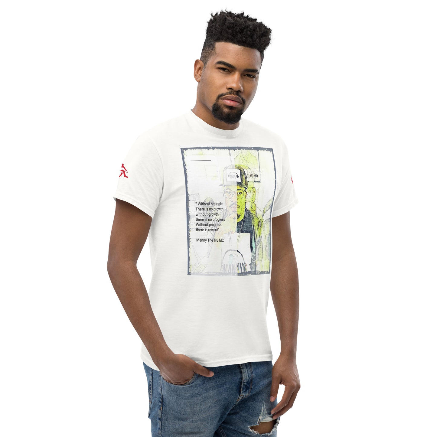 the struggle is real but necessary Men's classic tee