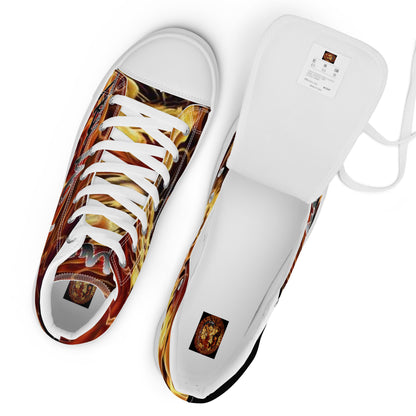 TRU MC MUZIK Men’s high top canvas shoes