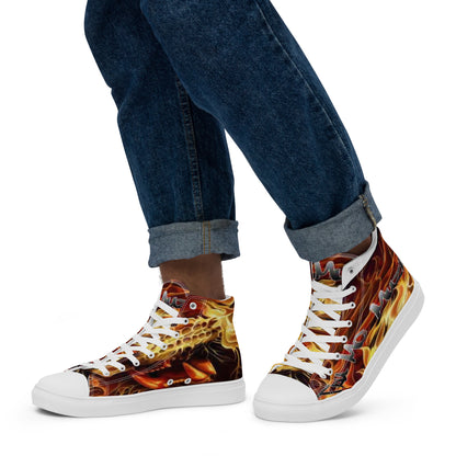 TRU MC MUZIK Men’s high top canvas shoes