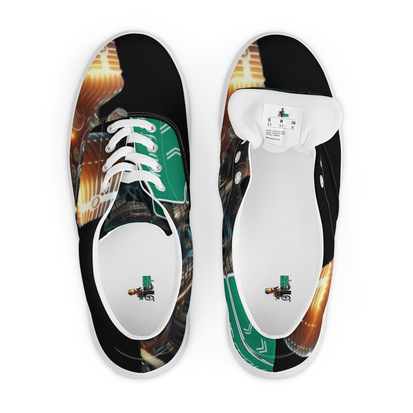 THE TRU MC BRAND Men’s lace-up canvas shoes