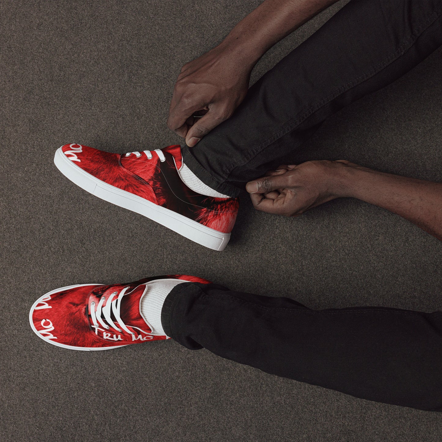 TRU MC MUZIK Men’s lace-up canvas shoes