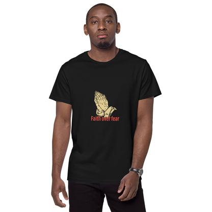 Faith over fear Men's premium cotton t-shirt