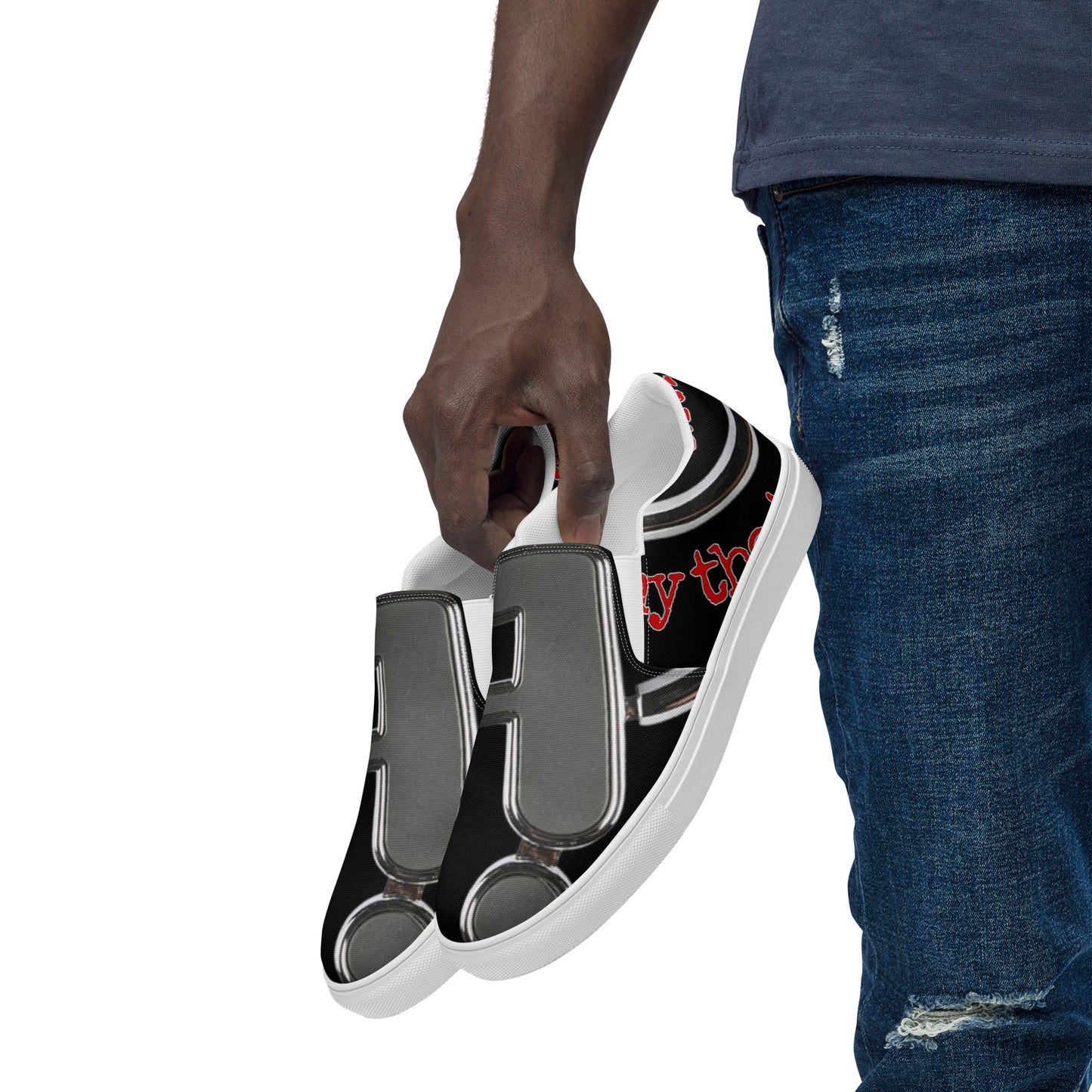 THE TRU MC Men’s slip-on canvas shoes