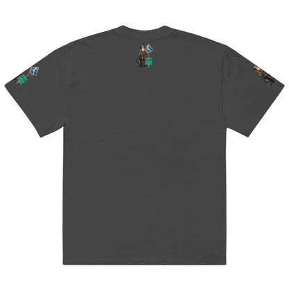 MANNY THE TRU MC Oversized faded t-shirt