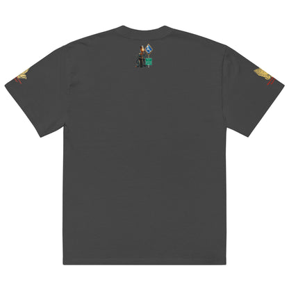 Faith over fear Oversized faded t-shirt
