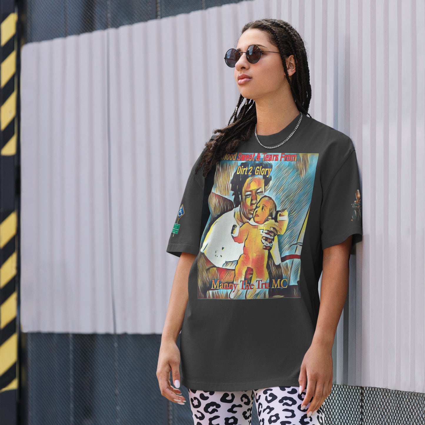 Blood Sweat & Tears from Dirt 2 Glory Oversized faded t-shirt