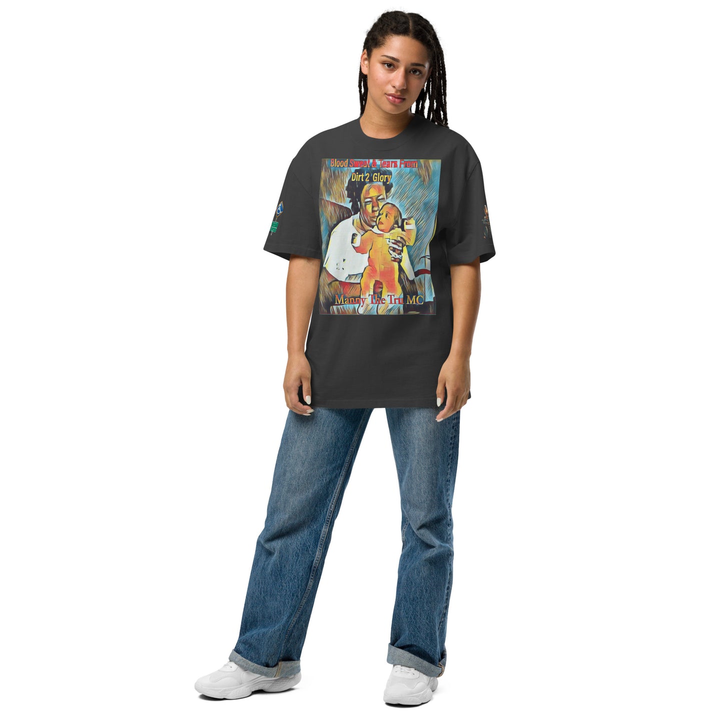 Blood Sweat & Tears from Dirt 2 Glory Oversized faded t-shirt