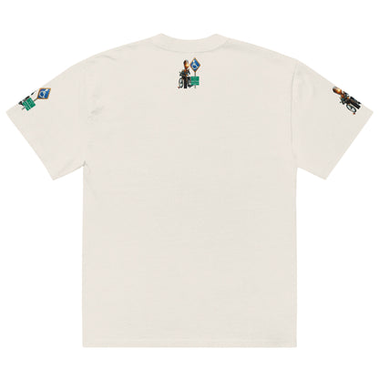 MANNY THE TRU MC Oversized faded t-shirt