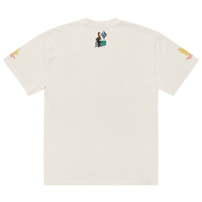 Faith over fear Oversized faded t-shirt