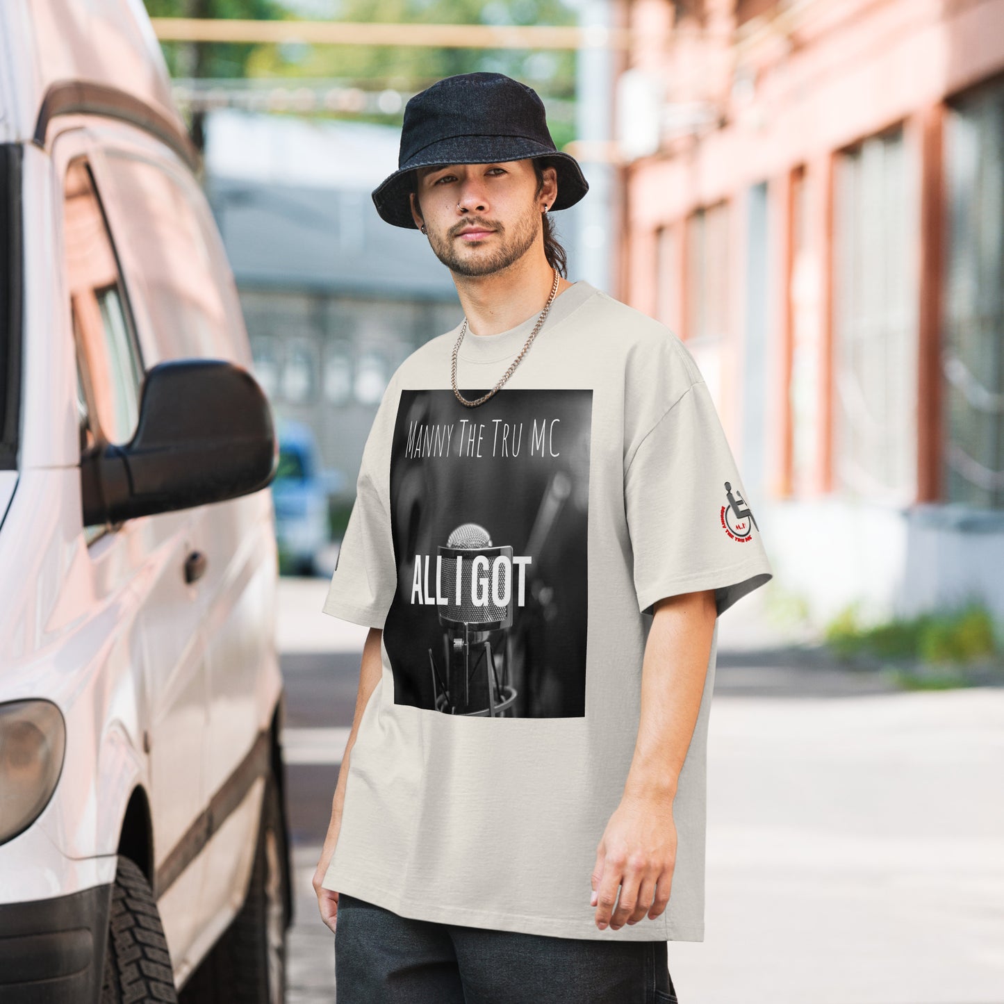 ALL I GOT COVER ART Oversized faded t-shirt