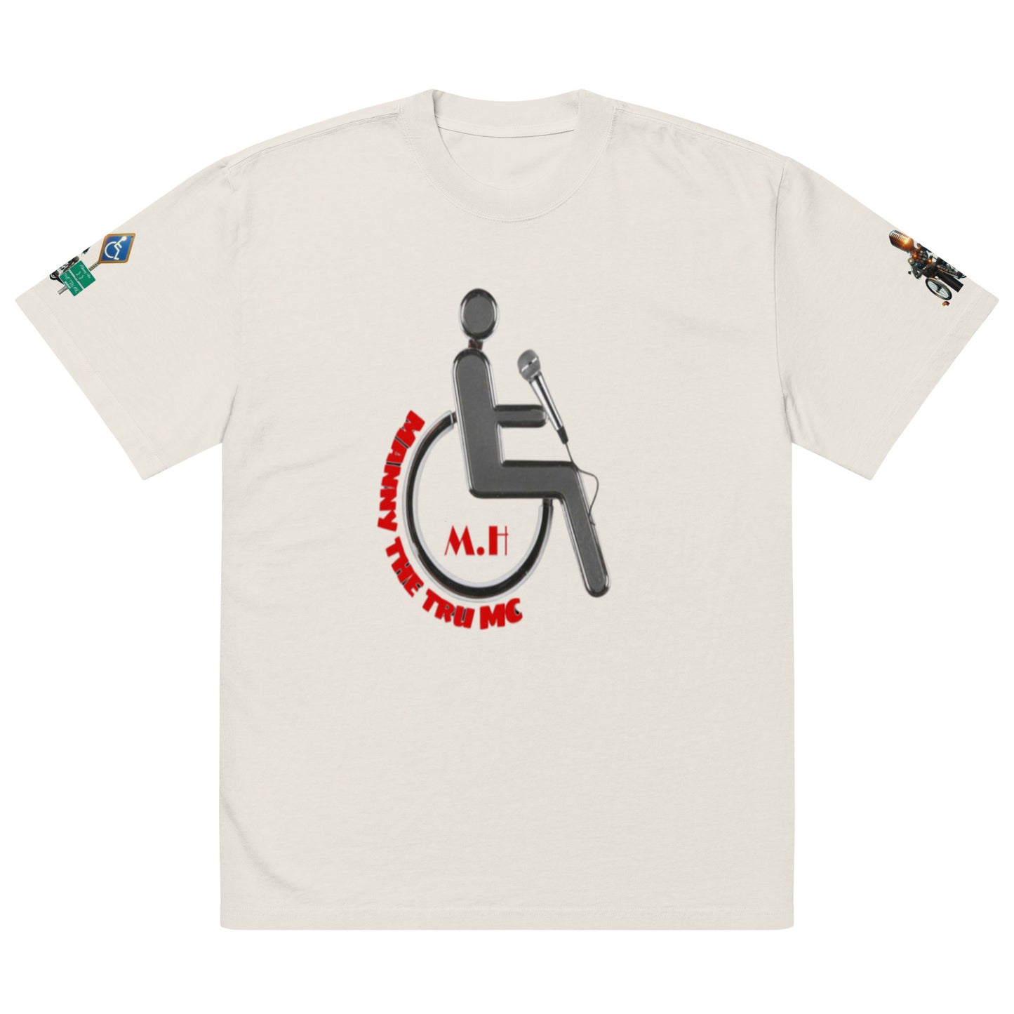 MANNY THE TRU MC Oversized faded t-shirt