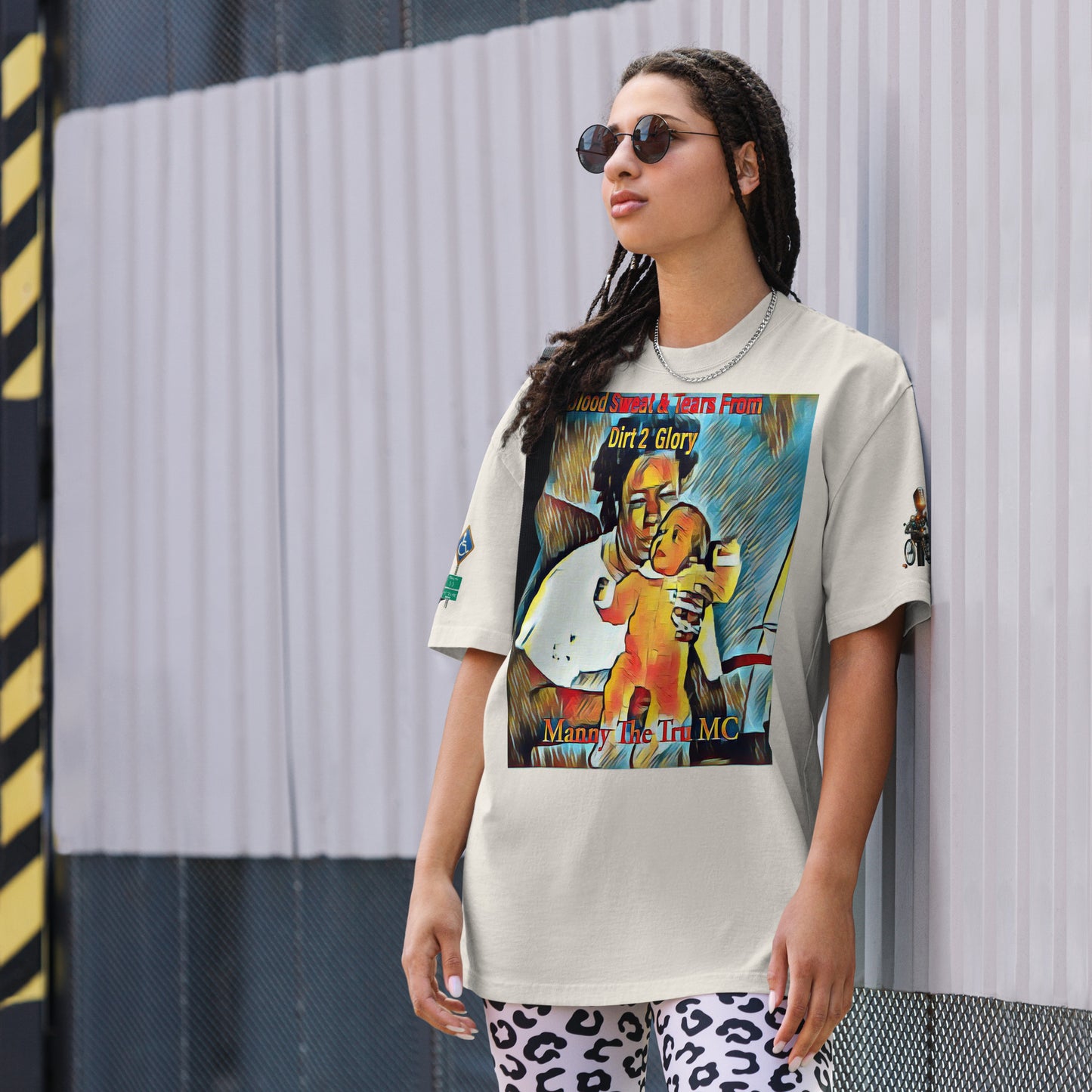 Blood Sweat & Tears from Dirt 2 Glory Oversized faded t-shirt