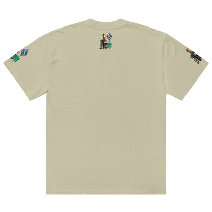 MANNY THE TRU MC Oversized faded t-shirt