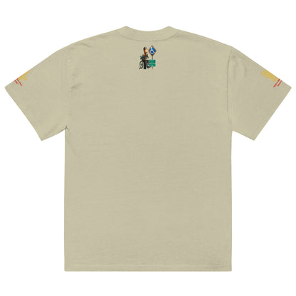 Faith over fear Oversized faded t-shirt