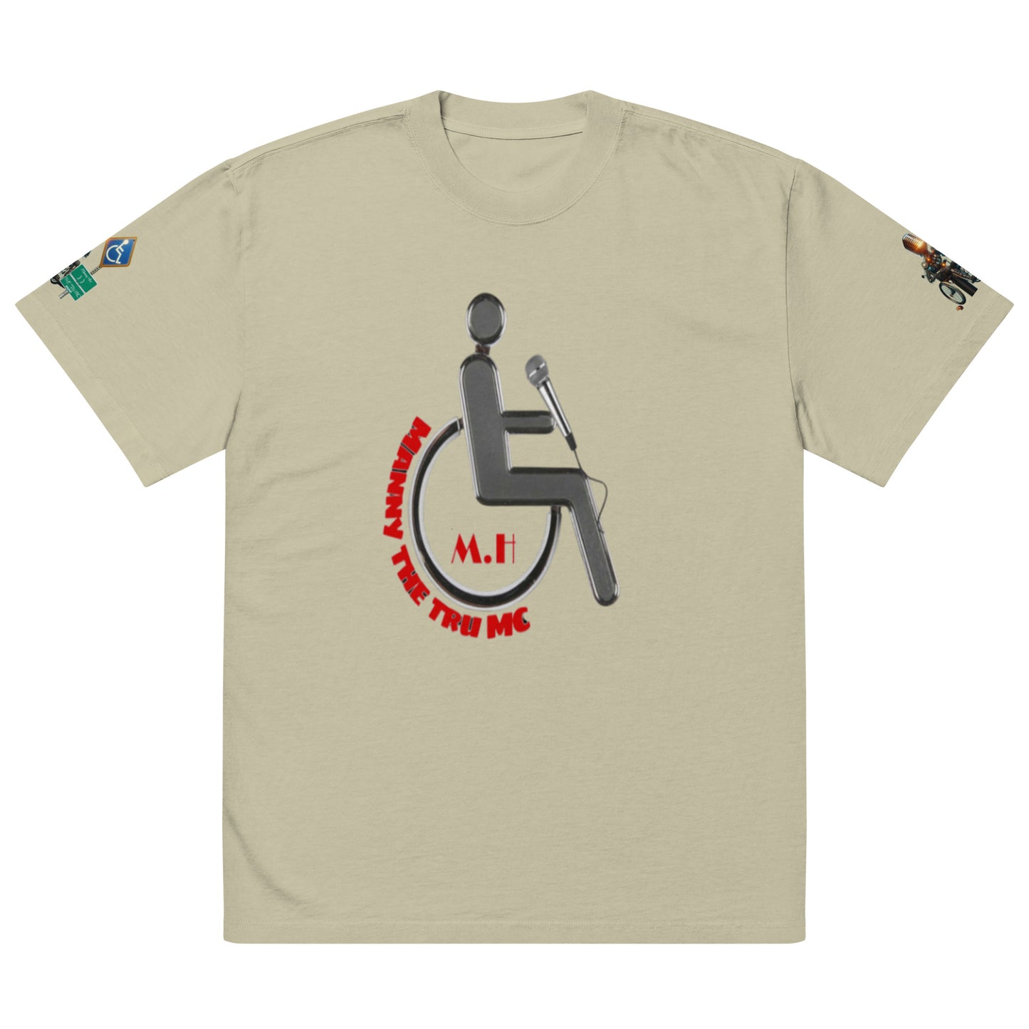 MANNY THE TRU MC Oversized faded t-shirt