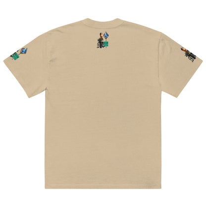 MANNY THE TRU MC Oversized faded t-shirt
