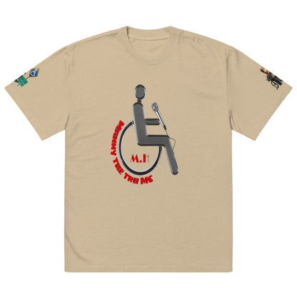 MANNY THE TRU MC Oversized faded t-shirt