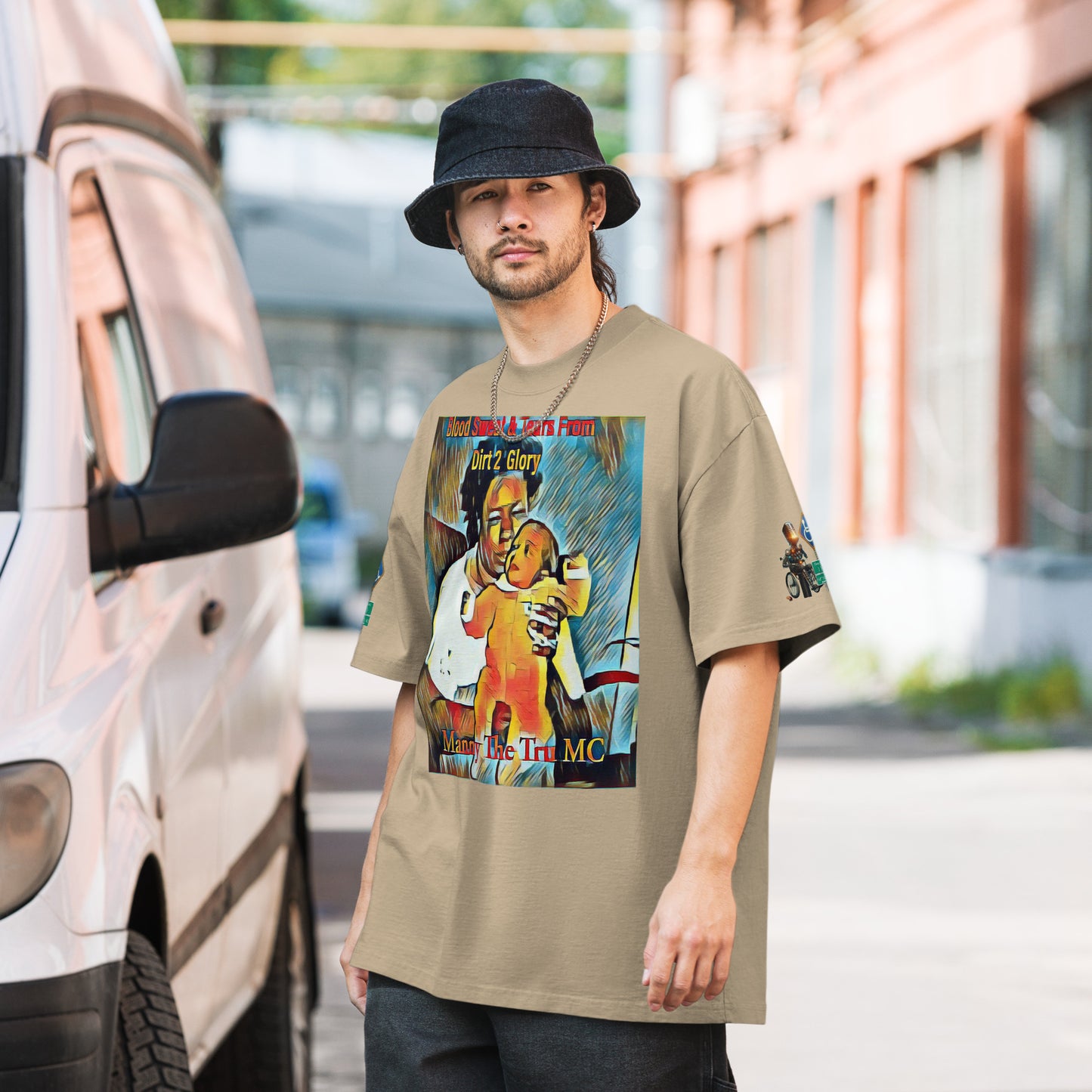 Blood Sweat & Tears from Dirt 2 Glory Oversized faded t-shirt