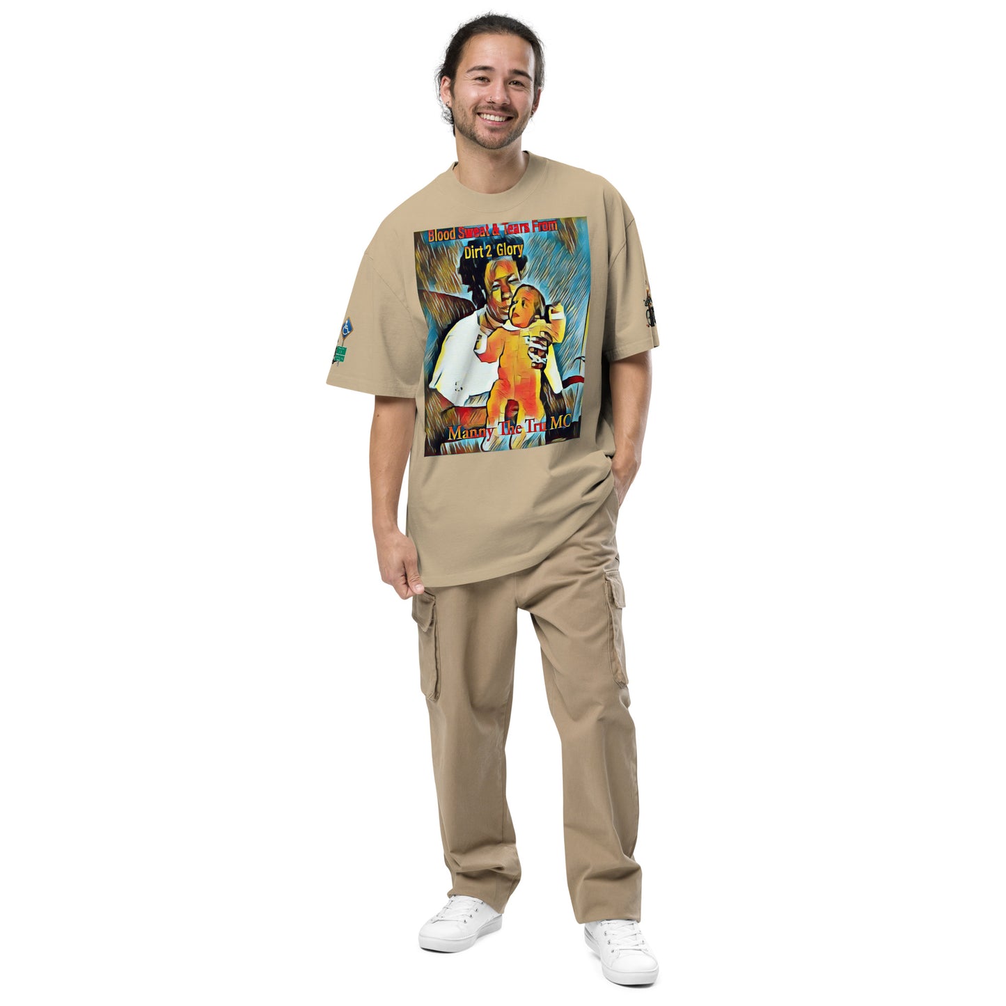 Blood Sweat & Tears from Dirt 2 Glory Oversized faded t-shirt
