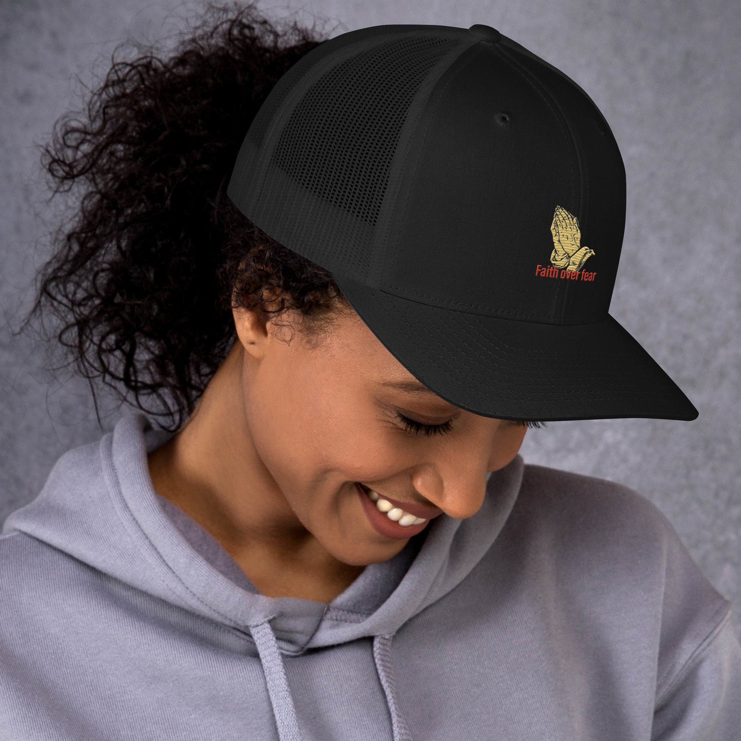 Faith over fear Trucker Cap