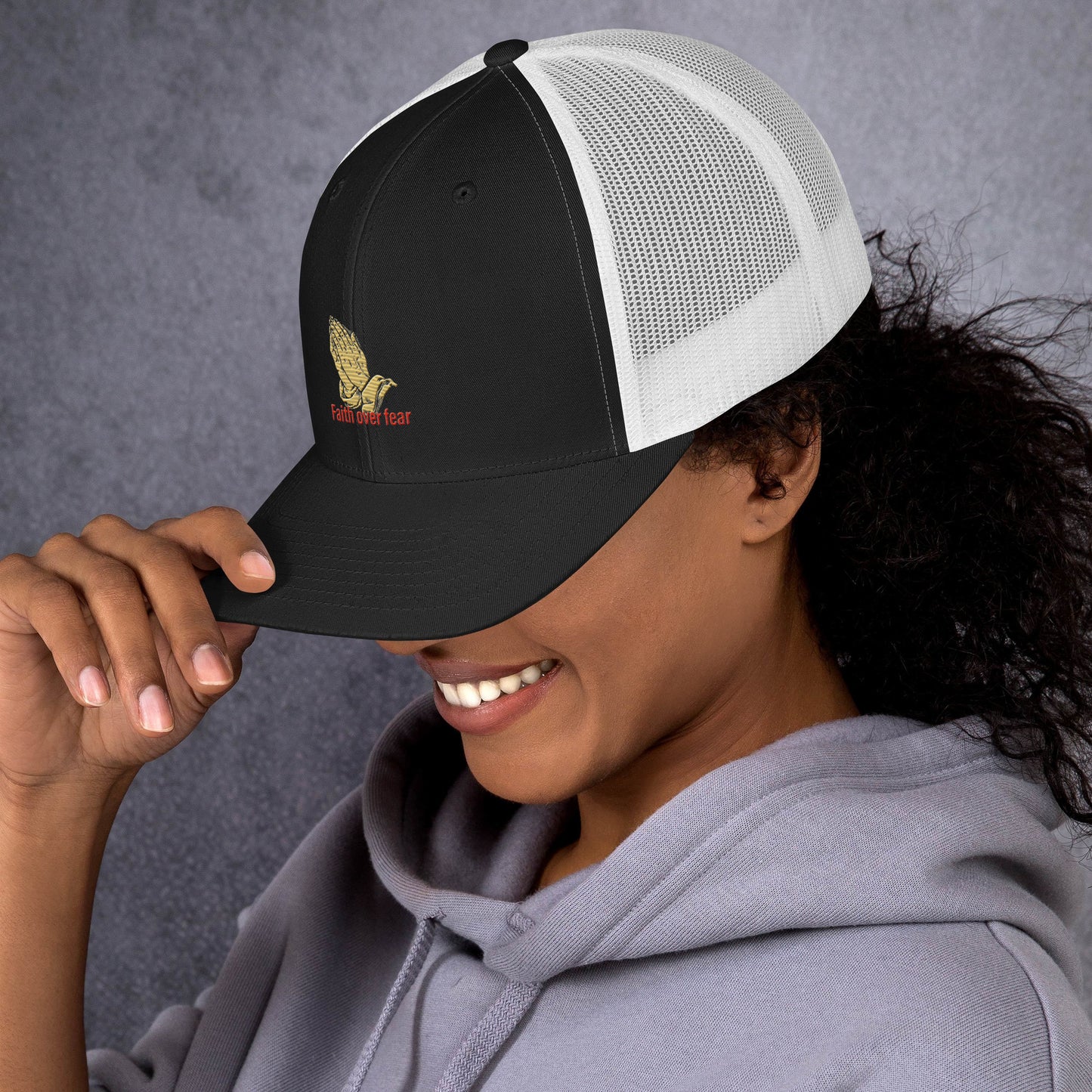 Faith over fear Trucker Cap