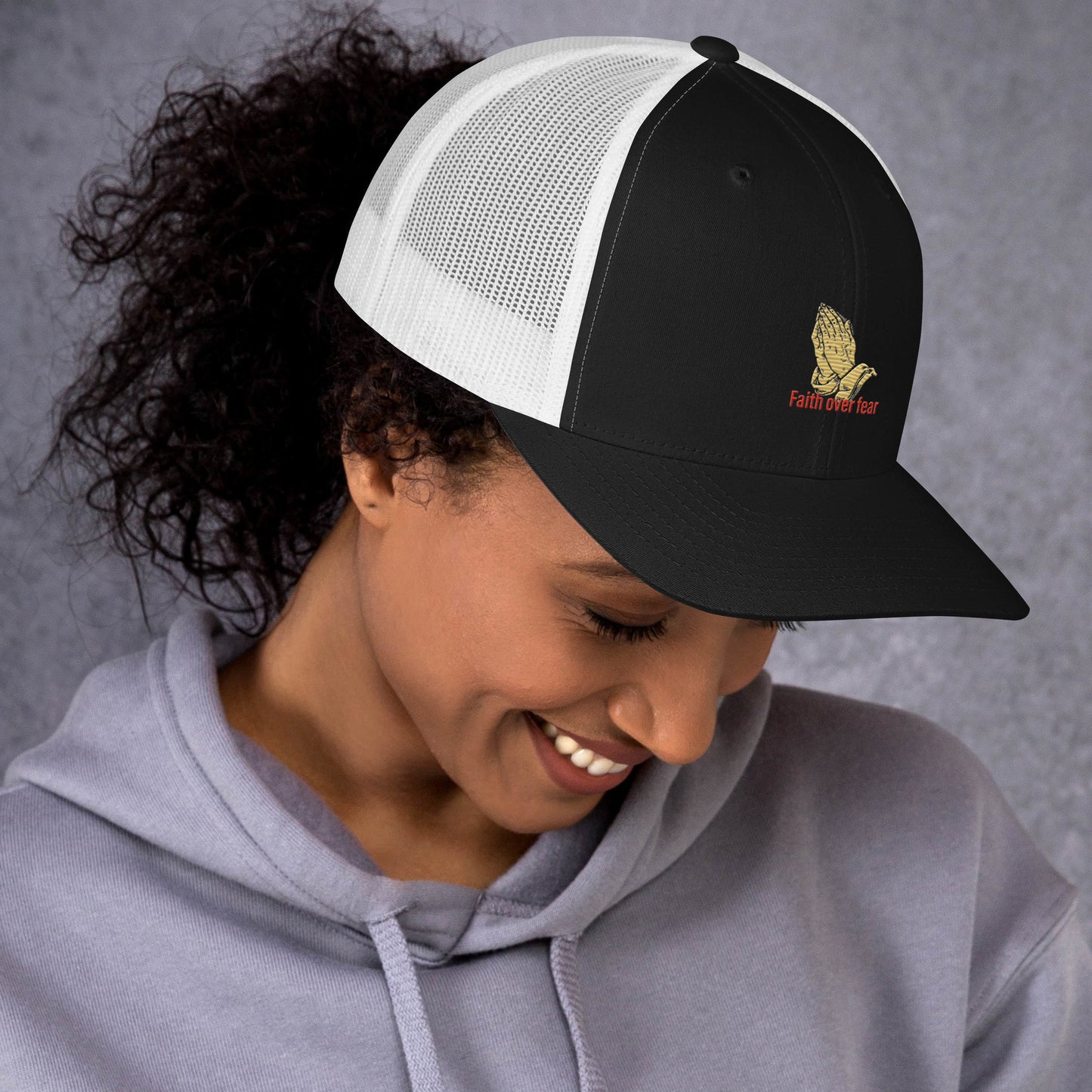 Faith over fear Trucker Cap