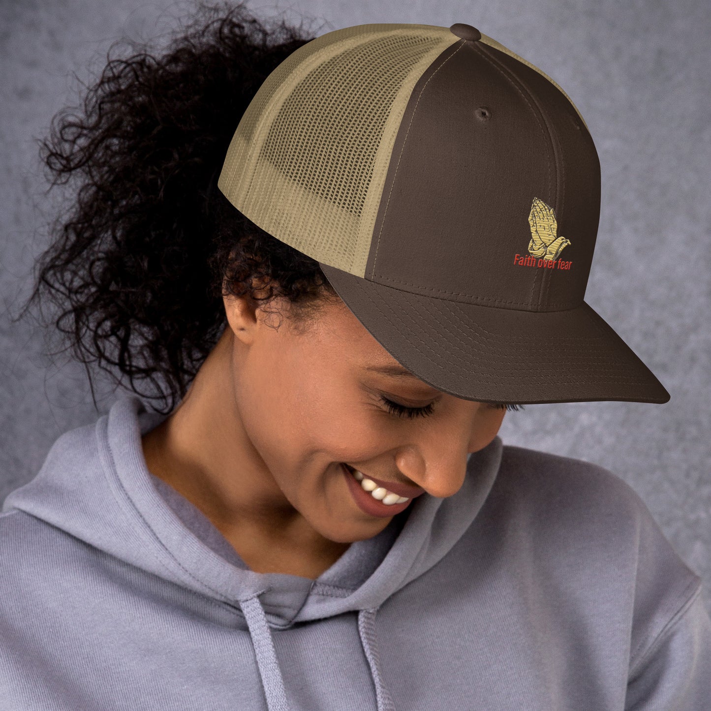 Faith over fear Trucker Cap