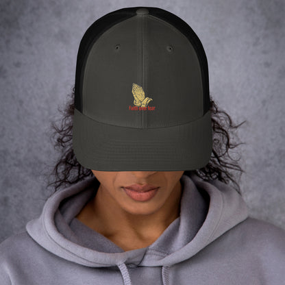 Faith over fear Trucker Cap