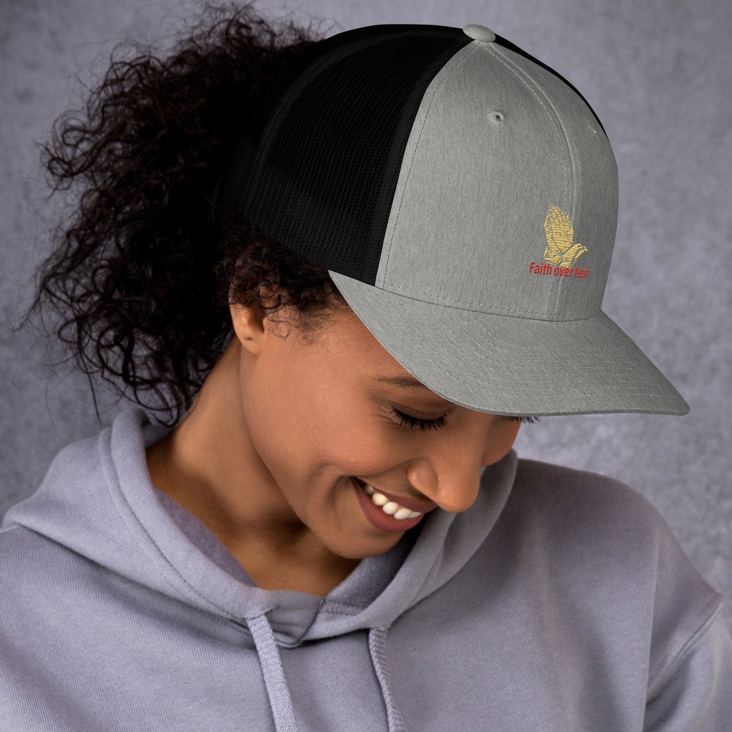 Faith over fear Trucker Cap