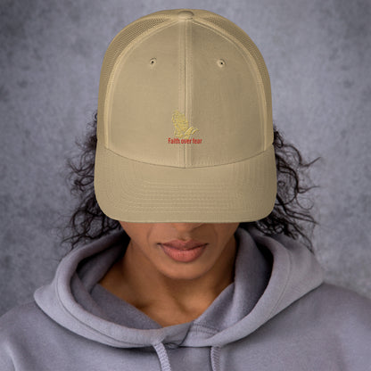 Faith over fear Trucker Cap