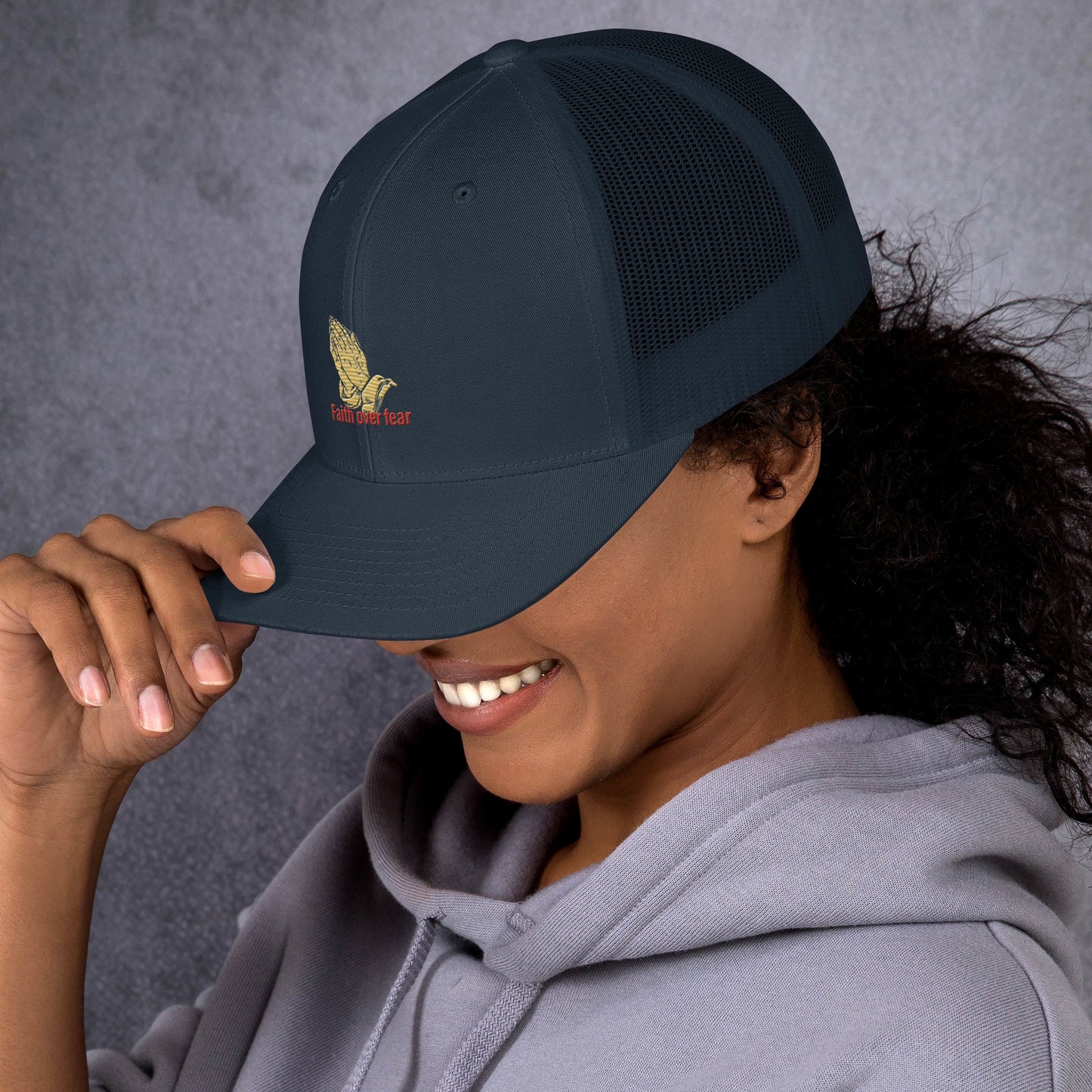 Faith over fear Trucker Cap