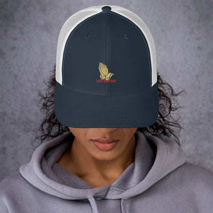 Faith over fear Trucker Cap