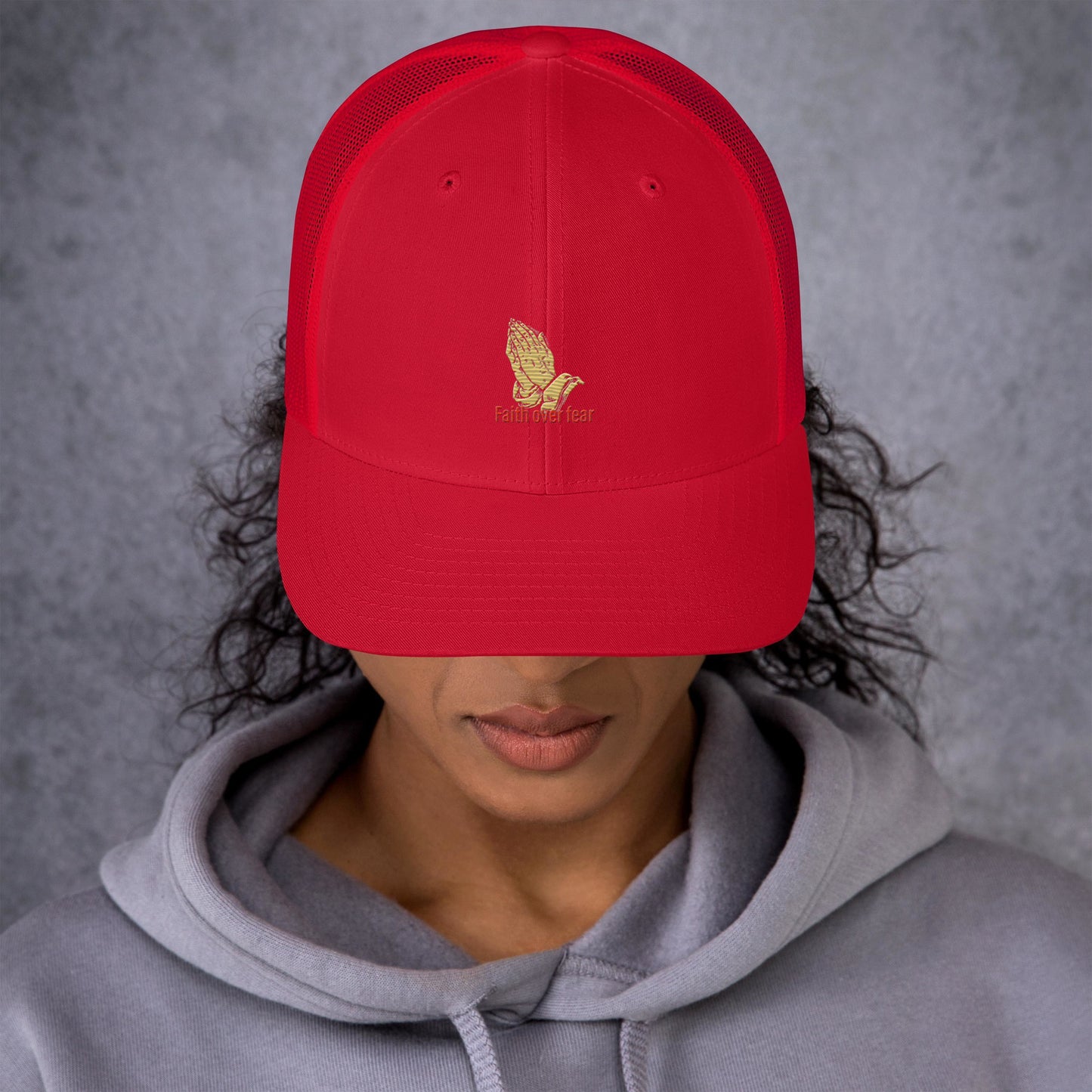 Faith over fear Trucker Cap