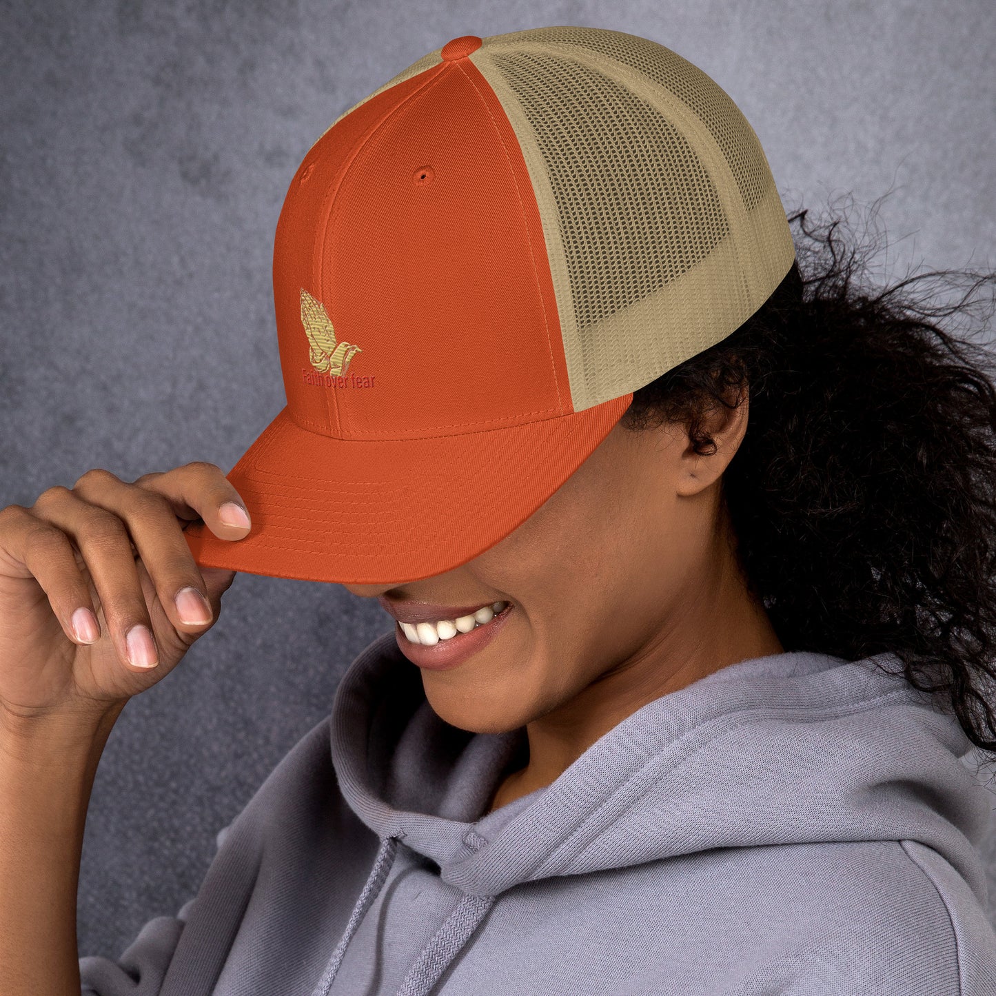 Faith over fear Trucker Cap