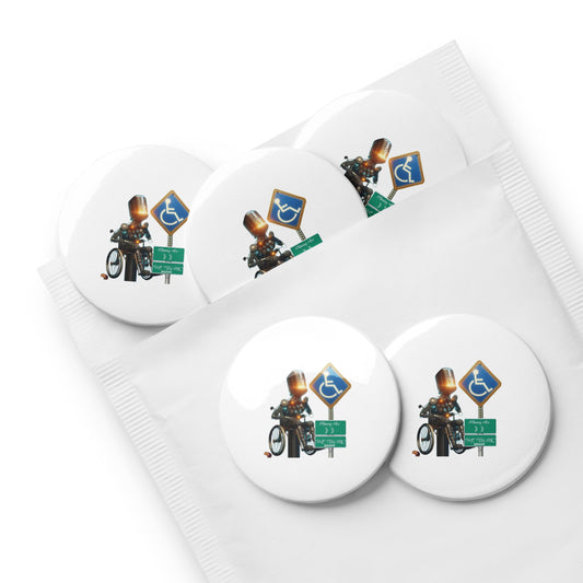 THE TRU MC BRAND Set of pin buttons