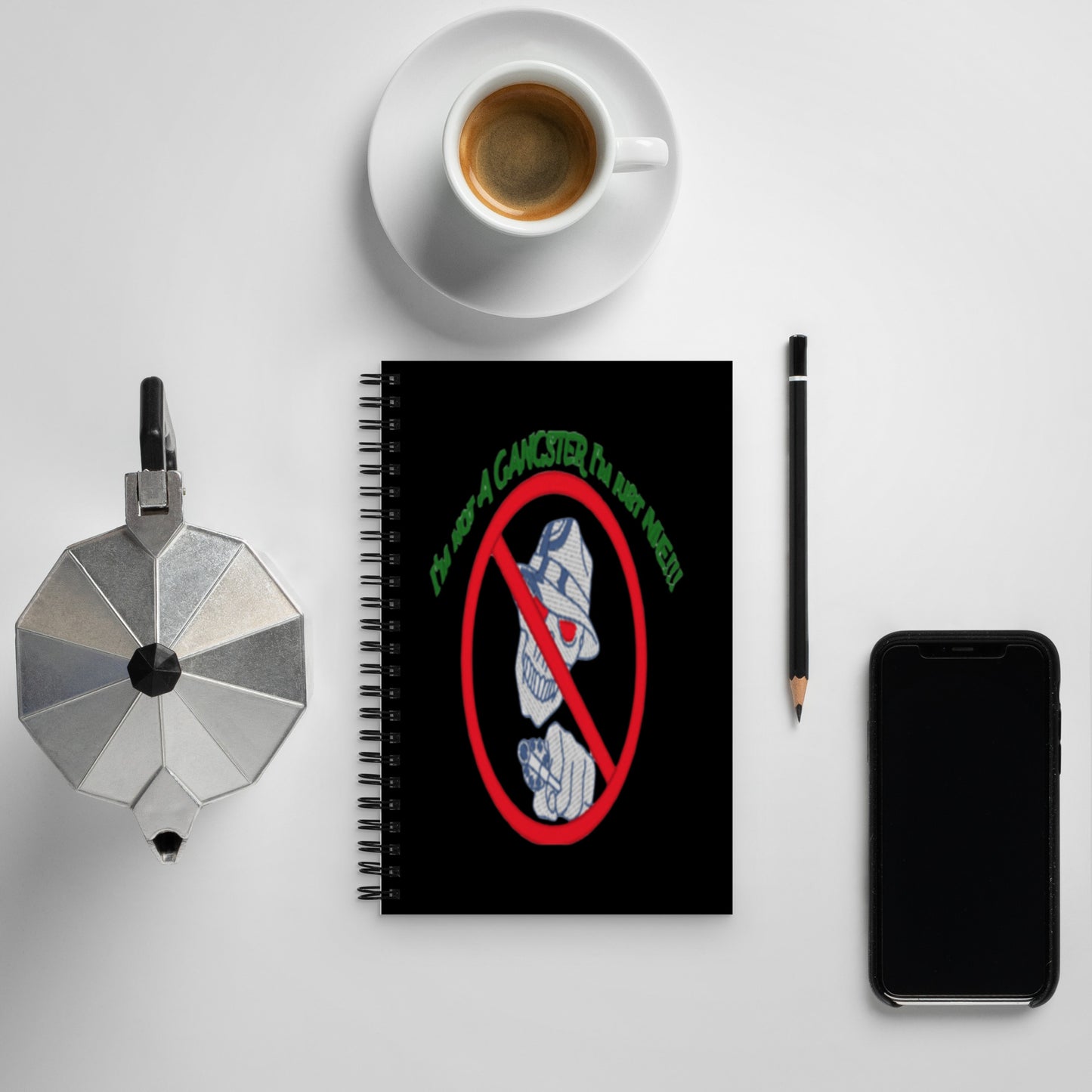 I'm not a gangster Spiral notebook