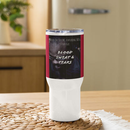 Blood, Sweat & Tears Travel mug with a handle