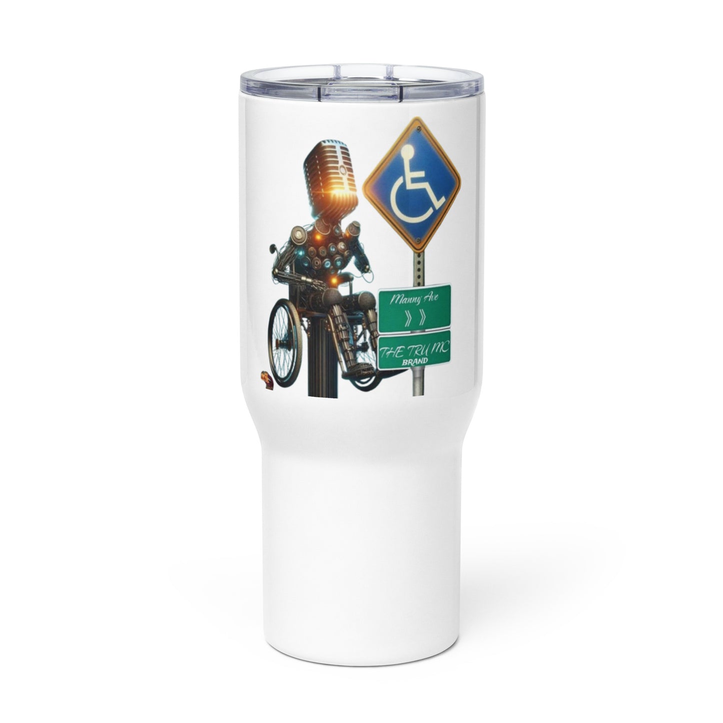 THE TRU MC BRAND Travel mug with a handle
