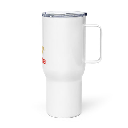 Faith over fear Travel mug with a handle