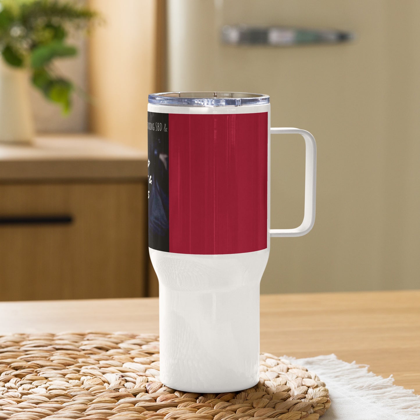 Blood, Sweat & Tears Travel mug with a handle