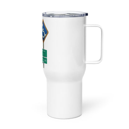 THE TRU MC BRAND Travel mug with a handle