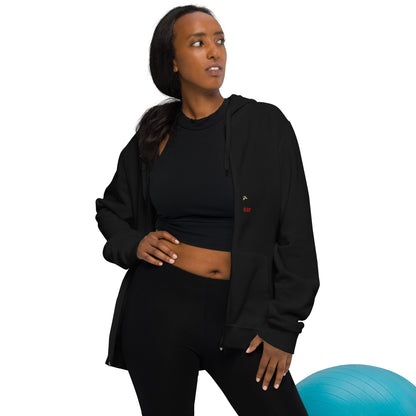 Faith over fear Unisex basic zip hoodie